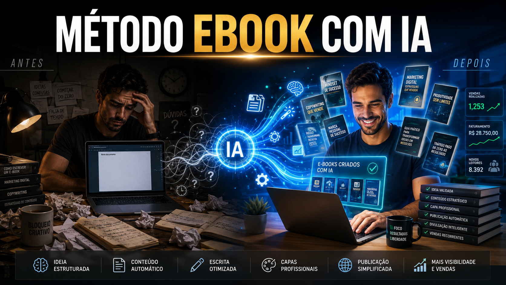 Ebook com IA — Transformação completa