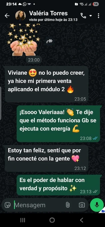 WhatsApp — primeira venda